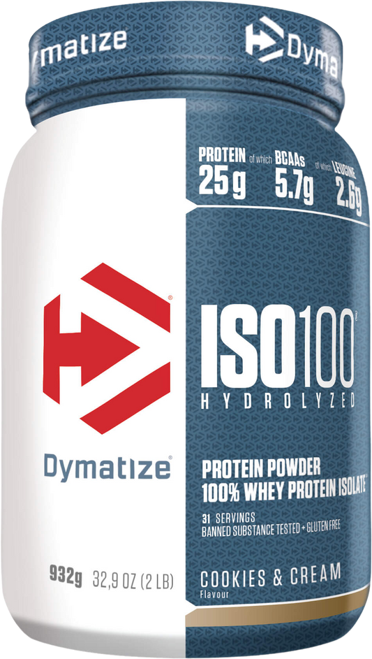 Dymatize ISO 100 Hydrolyzed 932g (29 дози) — хидролизиран суроватъчен протеин изолат за мускулна маса от DobavkiBG
