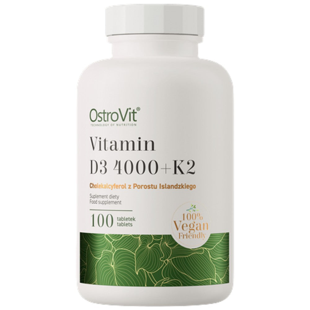Vitamin D3 4000 IU + K2 100 mcg | Vege