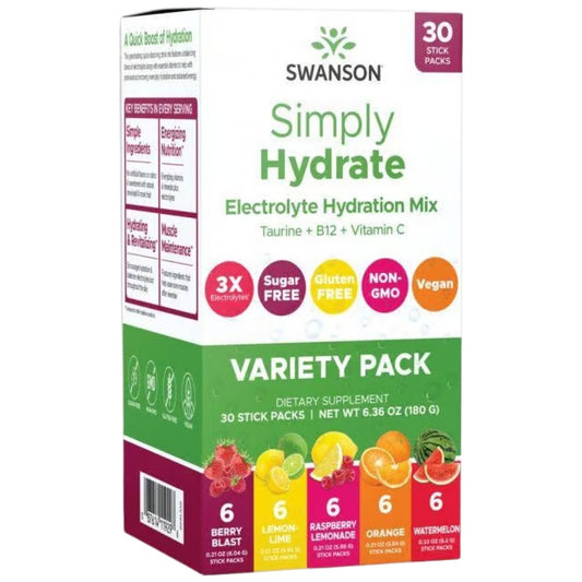 Simply HYDRATE | Sugar Free Electrolyte Hydration Mix - Variety Pack