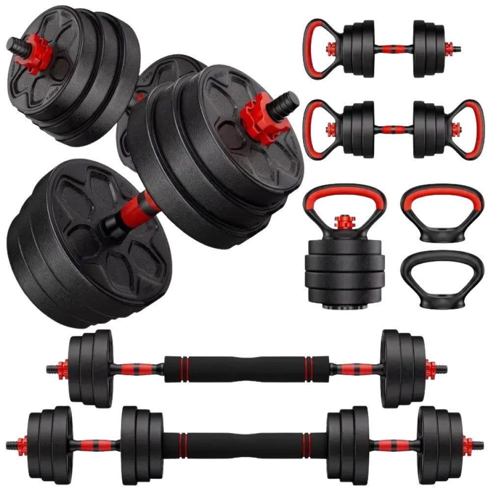 Box with Bar, Dumbells &amp; Kettlebell
