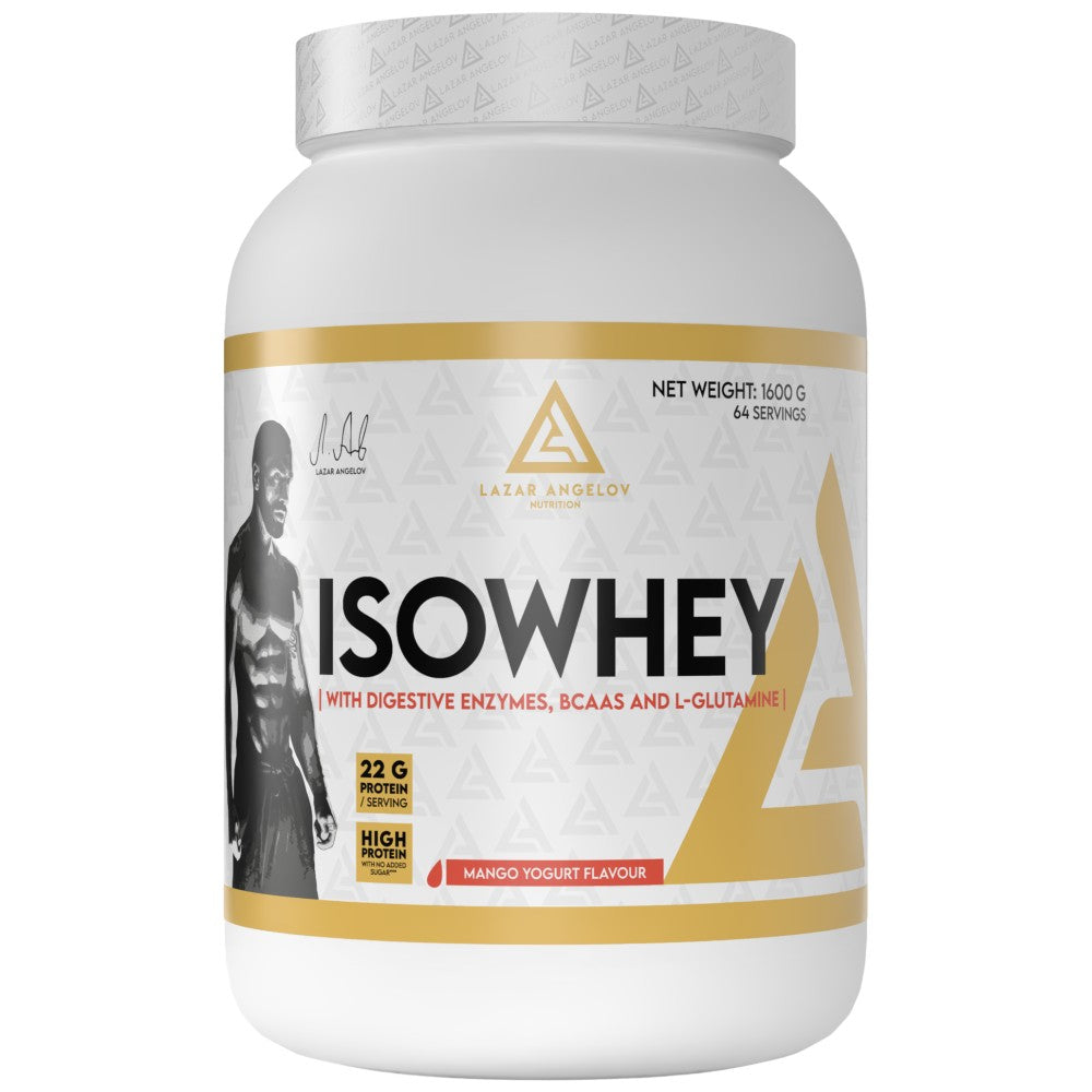 IsoWhey | Whey Protein Isolate with Digestive Enzymes, BCAA &amp; Glutamine