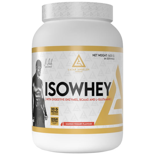 IsoWhey | Whey Protein Isolate with Digestive Enzymes, BCAA &amp; Glutamine