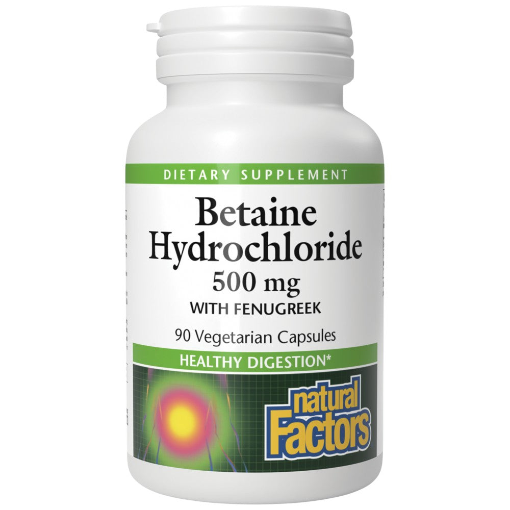 Betaine Hydrochloride with Fenugreek 500 mg