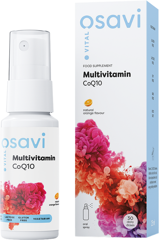 Osavi Multivitamin CoQ10 орален мултивитаминен спрей 25 мл от DobavkiBG