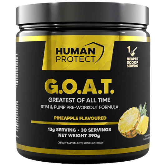 Пъпешов прах за енергия и фокус, PrimeFit G.O.A.T Stim & Pump предна страна на опаковката