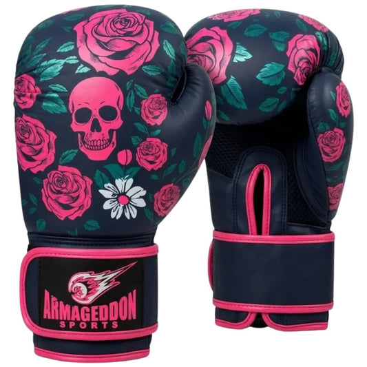Boxing Gloves for Women - Pink Skull