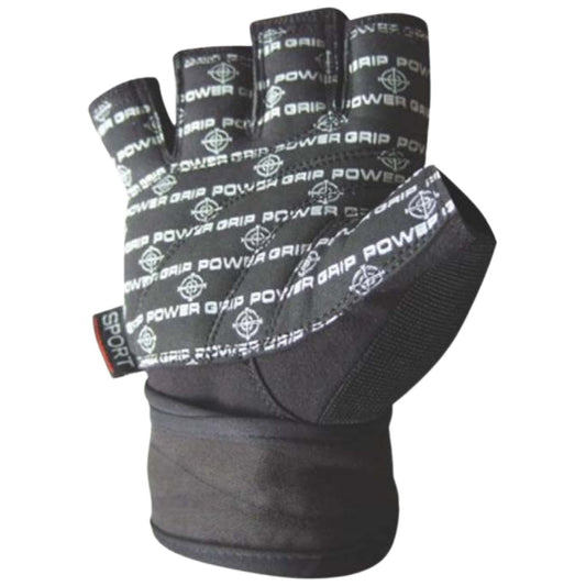 Training Gloves with Wristwraps | Power Grip - Black