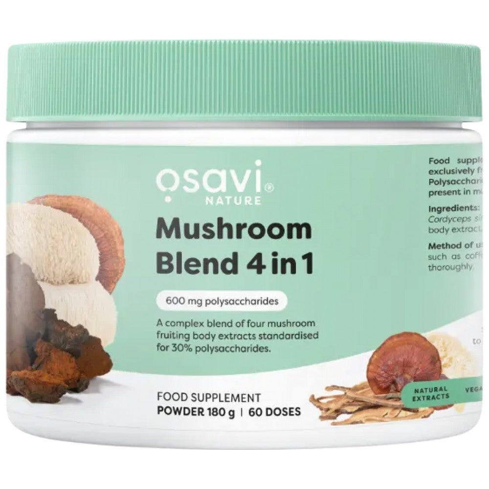 Mushroom Blend 4 in 1 | Lion's Mane, Cordyceps, Reishi &amp; Chaga