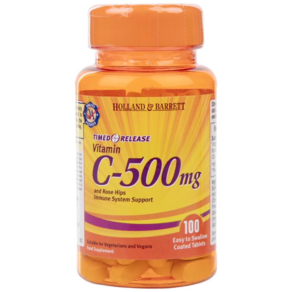 Vitamin C 500 mg / Timed Release with Rose Hips &amp; Bioflavonoids
