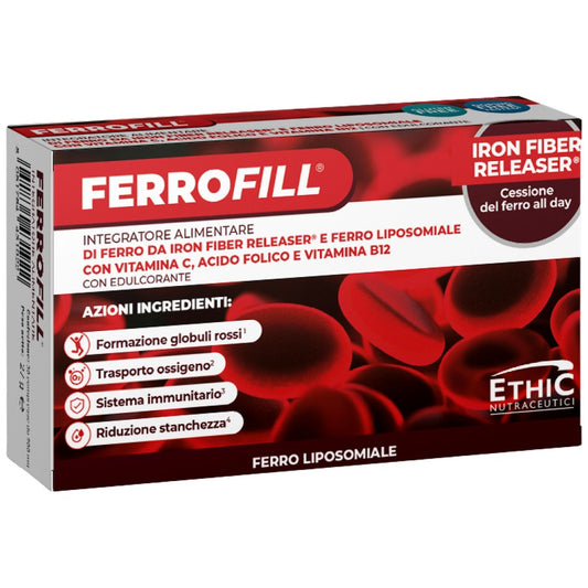 FERROFILL 30 mg | with Iron Fiber Releaser® &amp; Liposomal Iron