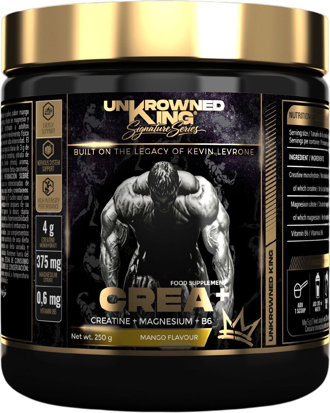 UnKrowned King Crea+ Kevin Levrone креатин с магнезиев цитрат вкус манго