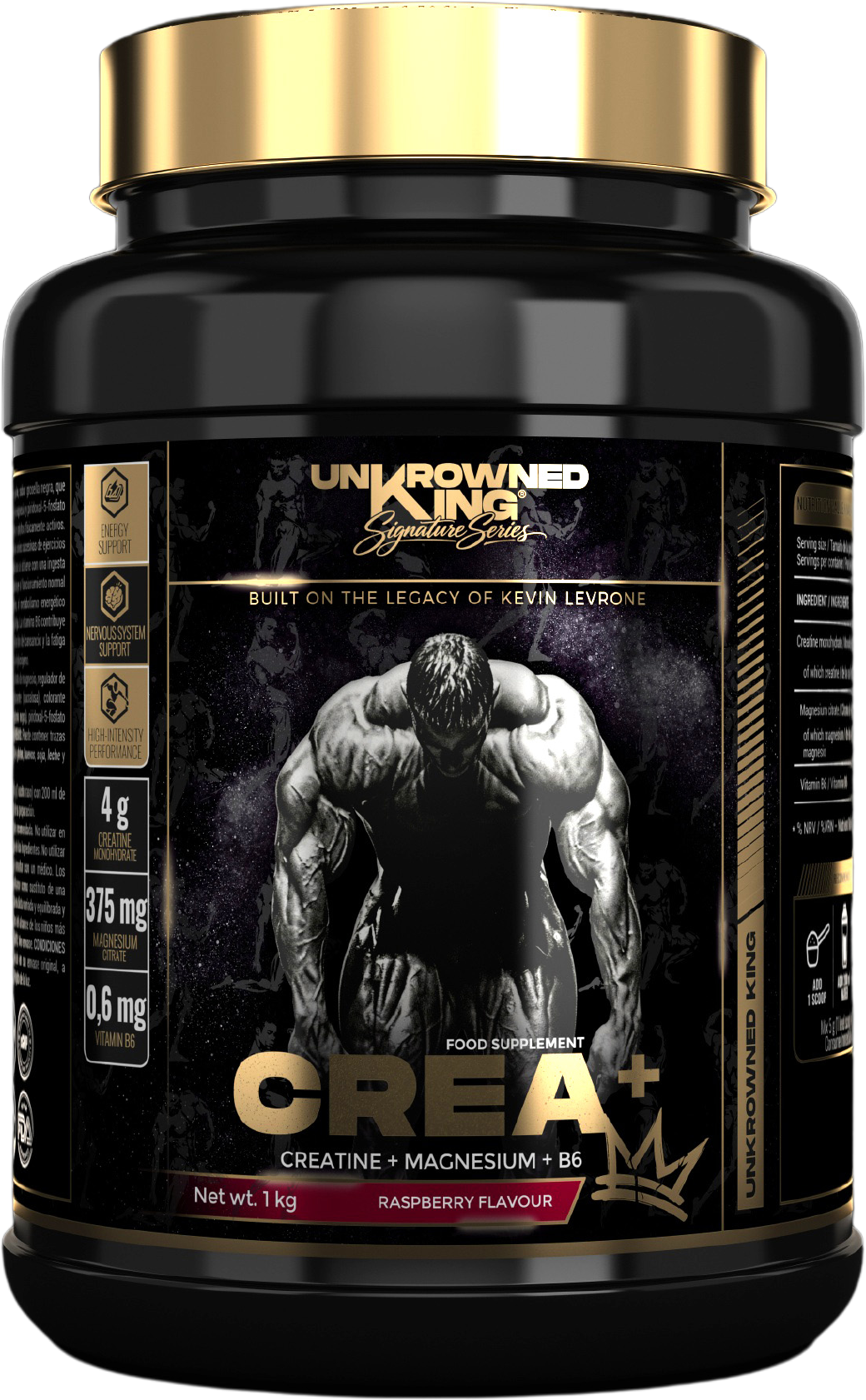 UnKrowned King Crea+ Kevin Levrone креатин монохидрат вкус малина 1кг