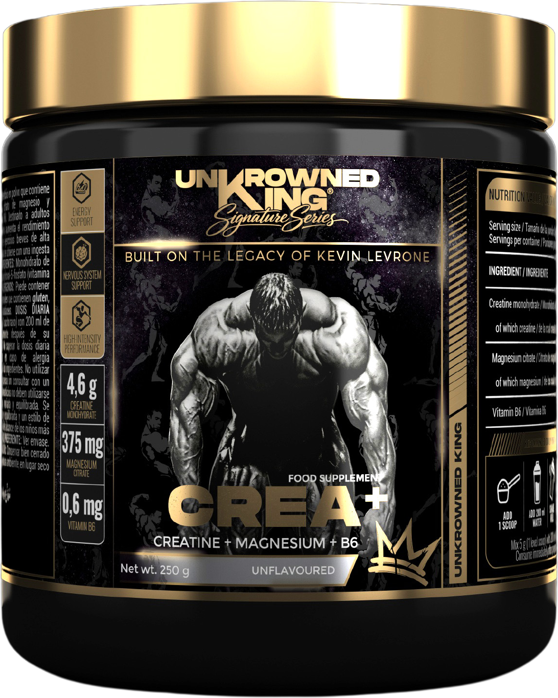 UnKrowned King Crea+ Kevin Levrone чист неовкусен креатин с магнезий