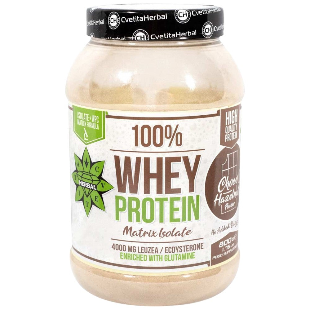 100% Whey Protein Isolate Matrix with Levzea | Chocolate and Hazelnut