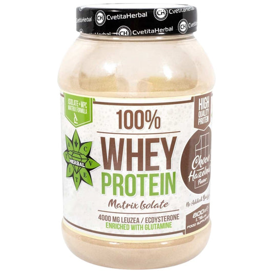 100% Whey Protein Isolate Matrix with Levzea | Chocolate and Hazelnut